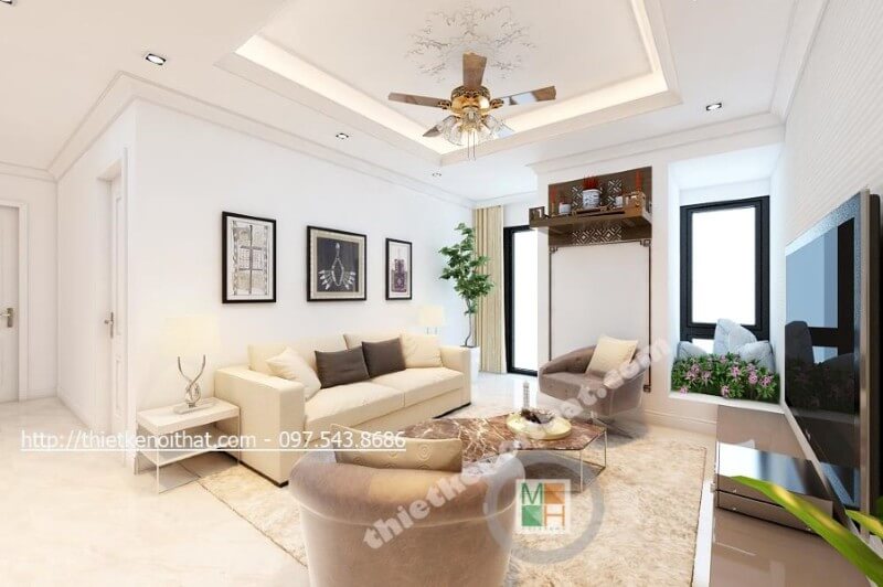 Mẫu sofa chữ i khung gỗ tự nhiên được khách hàng lựa chọn trong vài năm trở lại đây Mẫu nội thất chung cư hiện đại đẹp