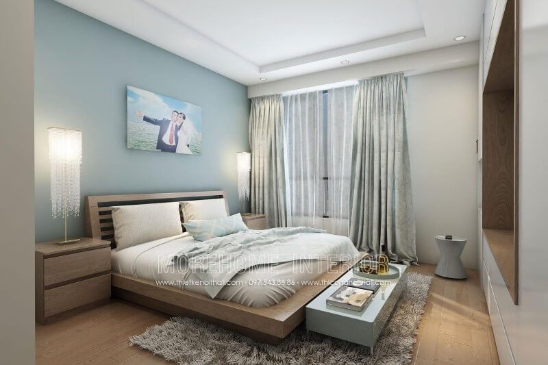Gợi ý mẫu giường ngủ chung cư đẹp phong cách hiện đại